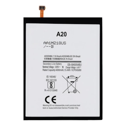 Bateria Samsung Galaxy A20 - A30 - A30S - A50 - A50S Golden Tech Gt (EB-BA505ABU)