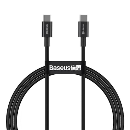 Cabo Tipo C + Tipo C Superior Series 100W 1M Baseus