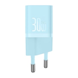 Fonte De Parede Tipo C Gan5 Fast Charger Mini 1C 30W Baseus (CCGN070401)