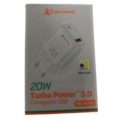 Fonte De Parede Usb Qc3.0 20W