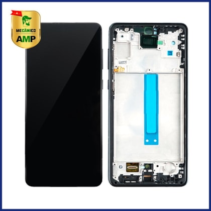 Frontal Samsung A73 5G - A736 Com Aro Mecanico Master - Preto