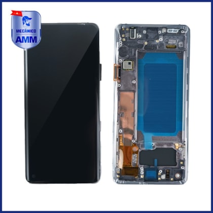 Frontal Samsung S10 Com AroMecanico Skytech Pro - Preto