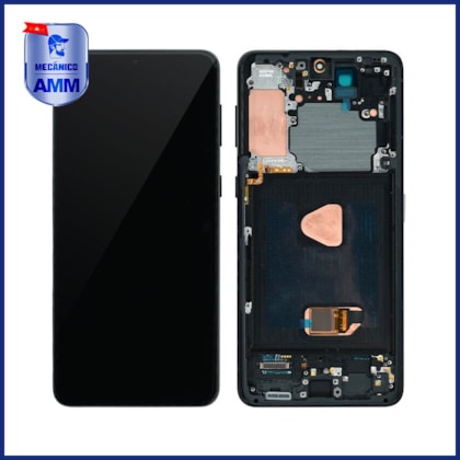 Frontal Samsung S21 Plus Com AroMecanico Skytech Pro - Preto