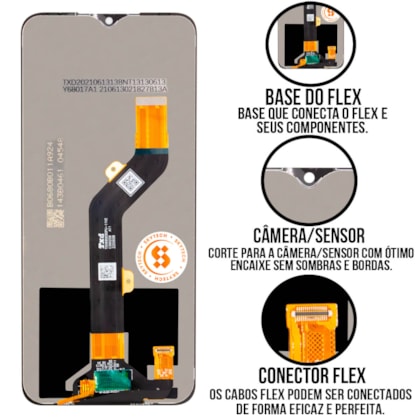 Frontal Tela Display LCD Infinix Hot 11 Play - Hot 10 Play - Skytech