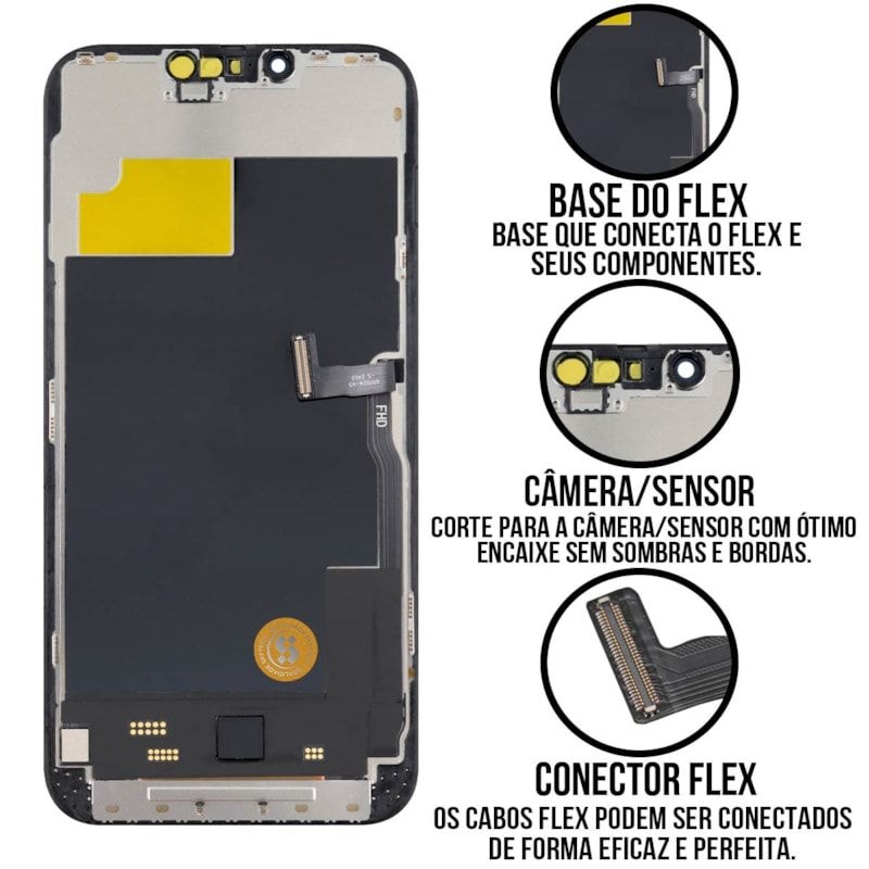 Frontal Tela Display LCD iPhone 13 Pro Max - Skytech