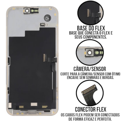 Frontal Tela Display LCD  iPhone 15 Pro Max - Skytech