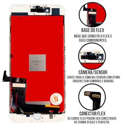 Frontal Tela Display LCD iPhone 7 Plus - Skytech