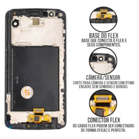 Frontal Tela Display LCD LG K10 Pro - Skytech