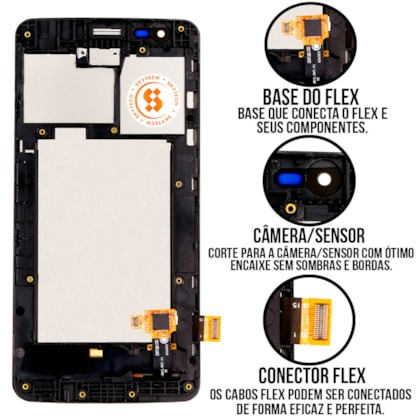 Frontal Tela Display LCD LG K8 2017 - Skytech