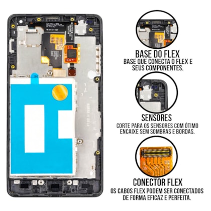 Frontal Tela Display LCD LG Optimus G - Skytech