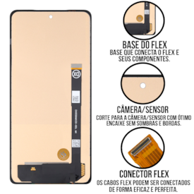 Frontal Tela Display LCD Motorola Edge 20 - 20 Pro - S Pro - 30 Pro - X30 - Skytech