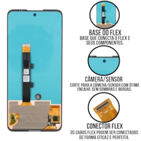 Frontal Tela Display LCD Motorola Edge 20 Lite - Edge 20 Fusion - Skytech