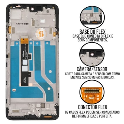 Frontal Tela Display LCD Motorola Edge 20 Lite - Skytech