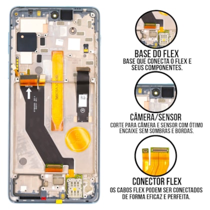 Frontal Tela Display LCD Motorola Edge 20 Pro - Skytech