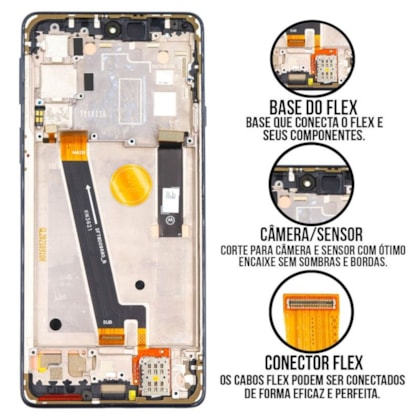 Frontal Tela Display LCD Motorola Edge 20 - Skytech