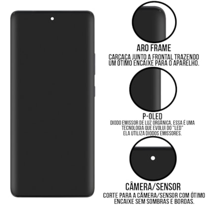 Frontal Tela Display LCD Motorola Edge 30 Fusion  - Skytech