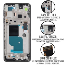 Frontal Tela Display LCD Motorola Edge 30 Pro - Skytech
