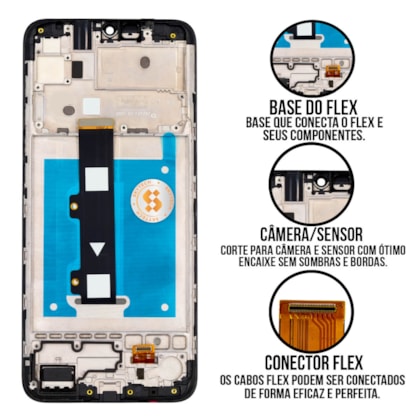 Frontal Tela Display LCD Motorola Moto E20 - Skytech