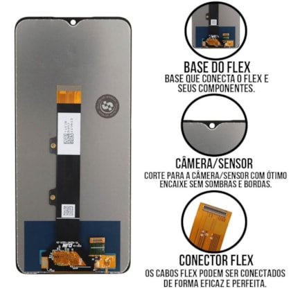 Frontal Tela Display LCD Motorola Moto E22 - E22S - Skytech