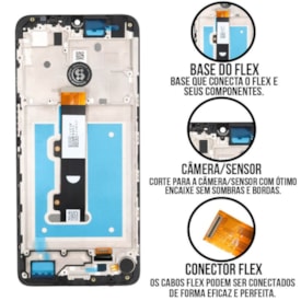 Frontal Tela Display LCD Motorola Moto E22 - Skytech