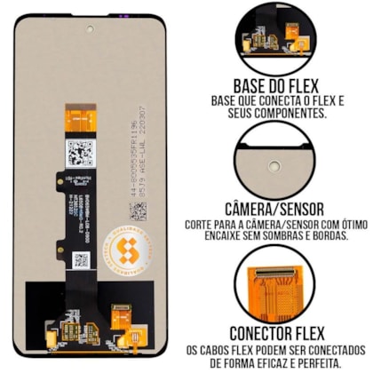 Frontal Tela Display LCD Motorola Moto E30 - E40 - Skytech