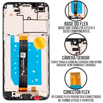 Frontal Tela Display LCD Motorola Moto E6 Play - Skytech