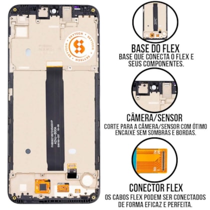 Frontal Tela Display LCD Motorola Moto E6 Plus - Skytech