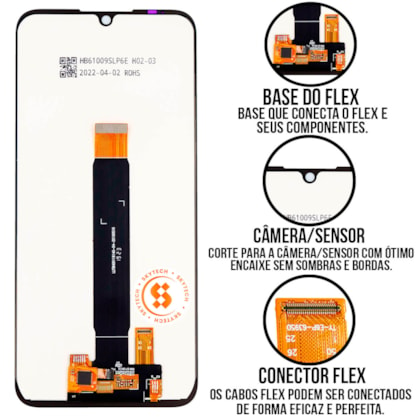 Frontal Tela Display LCD Motorola Moto E6 Plus - Skytech