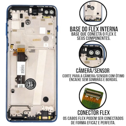 Frontal Tela Display LCD Motorola Moto G 5G Plus - Skytech