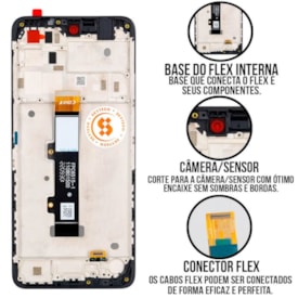 Frontal Tela Display LCD Motorola Moto G22 - Skytech