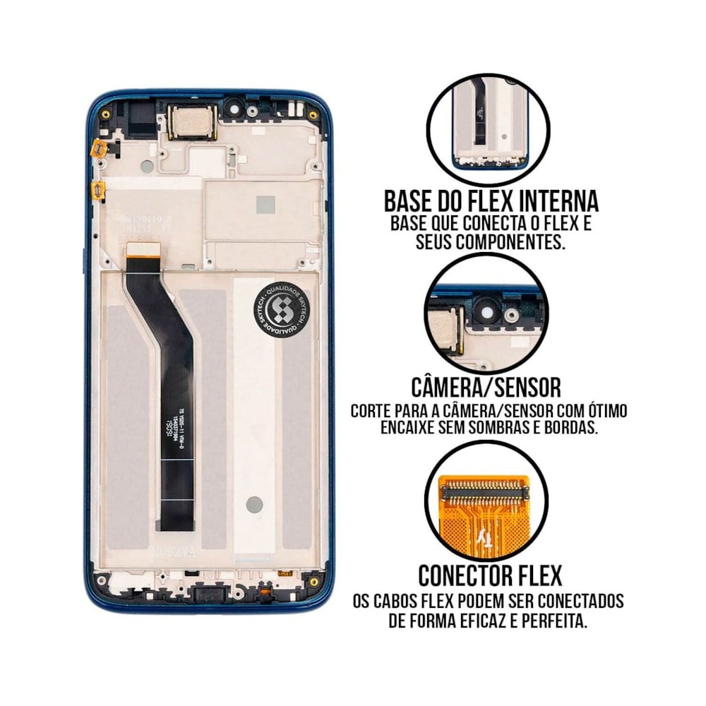 Frontal Tela Display LCD Motorola Moto G7 Power Skytech