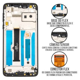Frontal Tela Display LCD Motorola Moto G8 Play - Skytech