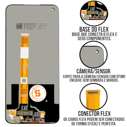Frontal Tela Display LCD Oppo A93 5G - Skytech