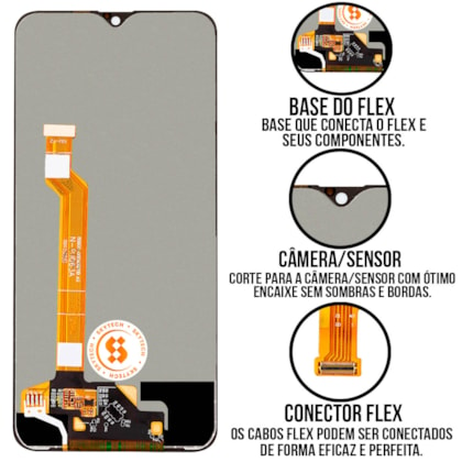 Frontal Tela Display LCD Oppo F9 - F9 Pro - A7X - Realme U1 - 2 Pro - Skytech