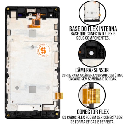 Frontal Tela Display LCD Positivo Selfie S455 - Skytech