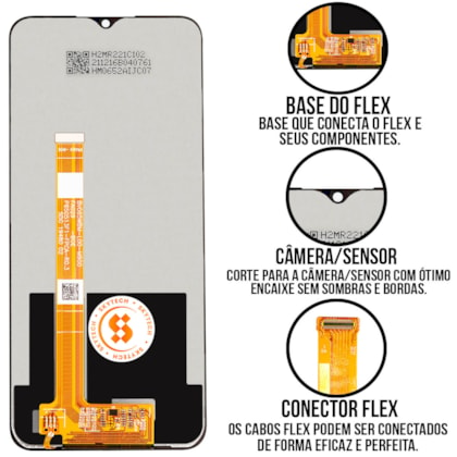 Frontal Tela Display LCD Realme 6I - 5I - 5S - C3 - Oppo A5 2020 - Skytech