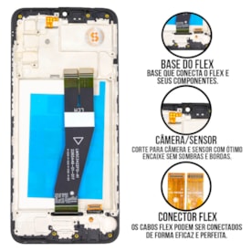 Frontal Tela Display LCD Samsung Galaxy A02S - Skytech