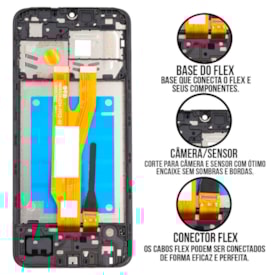 Frontal Tela Display LCD Samsung Galaxy A03 Core - Skytech
