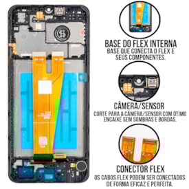 Frontal Tela Display LCD Samsung Galaxy A04 - Skytech
