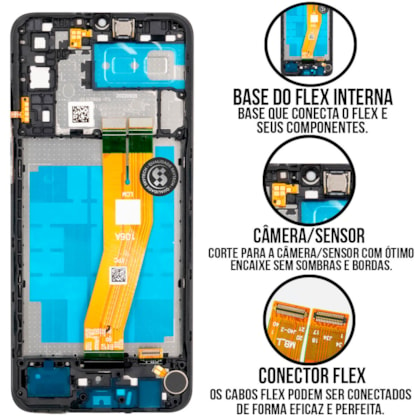 Frontal Tela Display LCD Samsung Galaxy A04E - Skytech