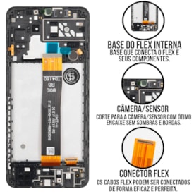 Frontal Tela Display LCD Samsung Galaxy A04S - A13 5G - Skytech