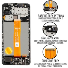 Frontal Tela Display LCD Samsung Galaxy A12 - M12 - Skytech