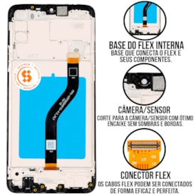 Frontal Tela Display LCD Samsung Galaxy A20S - Skytech