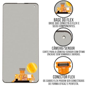 Frontal Tela Display LCD Samsung Galaxy A21S - Skytech