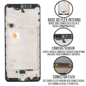 Frontal Tela Display LCD Samsung Galaxy A31 - Skytech