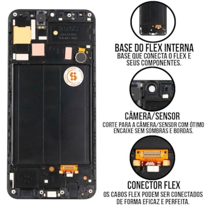 Frontal Tela Display LCD Samsung Galaxy A50 - A50S - Skytech