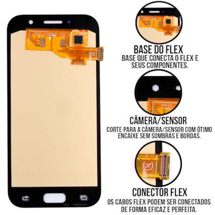 Frontal Tela Display LCD Samsung Galaxy A7 2017 - Skytech