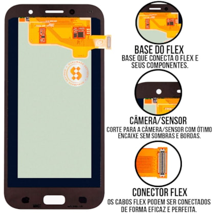 Frontal Tela Display LCD Samsung Galaxy A7 2017 - Skytech