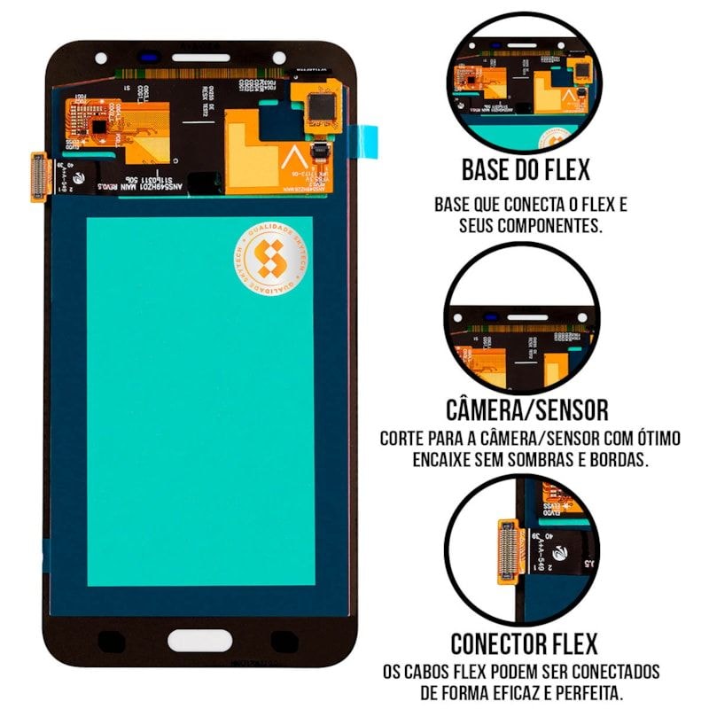 Frontal Tela Display LCD Samsung Galaxy J7 Neo - Skytech
