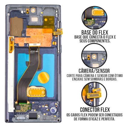 Frontal Tela Display LCD Samsung Galaxy Note 10 - Skytech